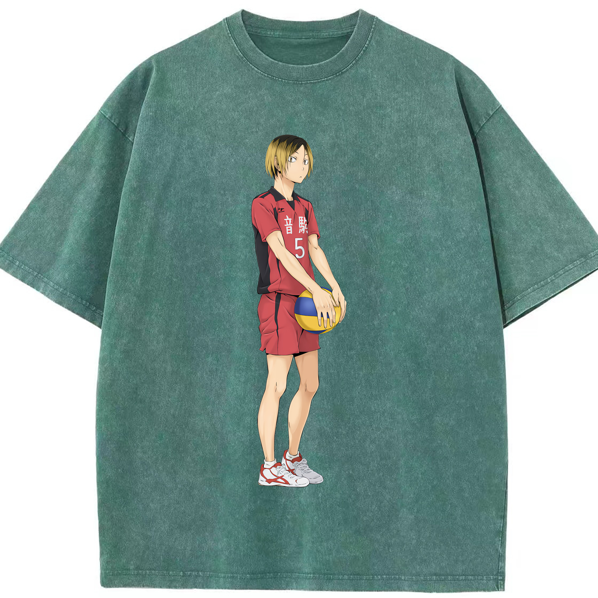 （画像用） ハイキュー!! Haikyu!! 綿100% ヴィンテージ風 半袖Tシャツ（フロントプリント）